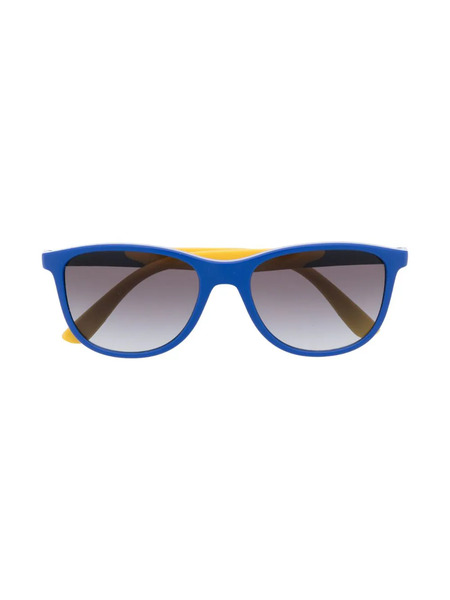  Ray-ban Junior Two-tone Round-frame Sunglasses - Blue 