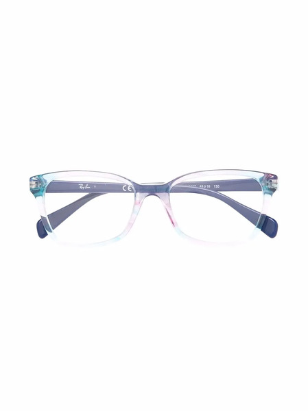  Ray-ban Junior Two-tone Square Shaped Glasses - Blue 
