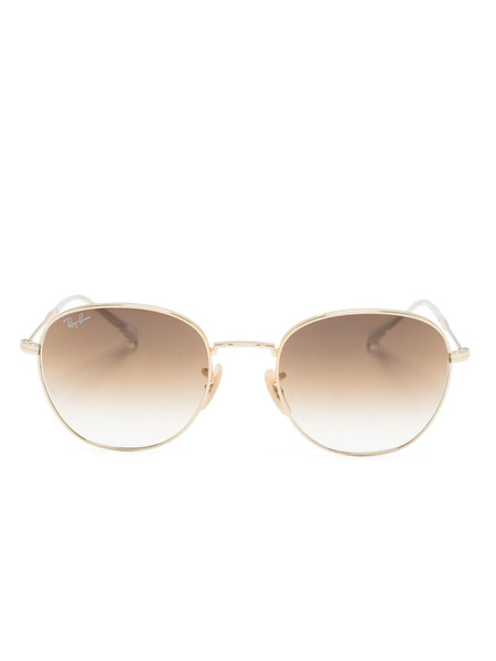  Ray-ban Metallic Pantos-frame Sunglasses - Gold 
