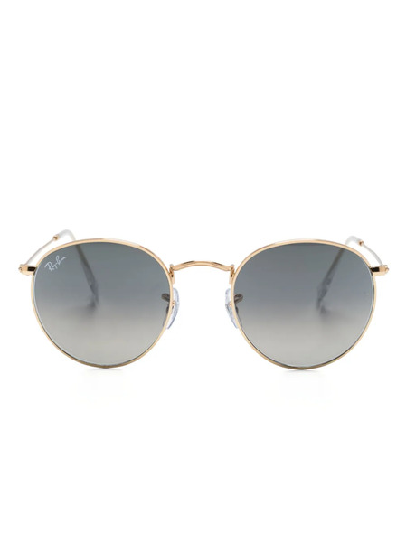  Ray-ban Metallic Round-frame Sunglasses - Gold 