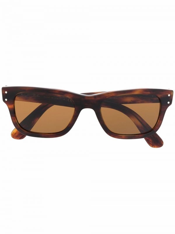 Ray-ban Mr Burbank Rectangular-frame Sunglasses - Black 