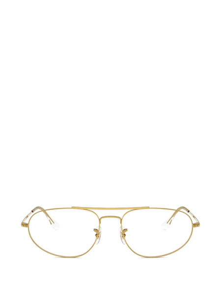  Ray-ban Round Browline Glasses - Gold 