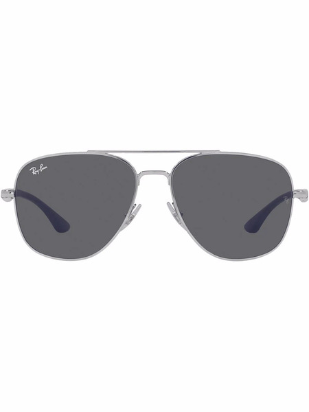 Ray-ban Square-frame Aviator Sunglasses - Silver 