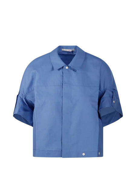 Re Code Buttoned Tie Blouse - Blue 