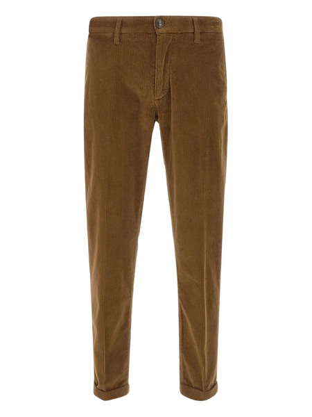  Re-hash Corduroy Cuffed Trousers - Brown 