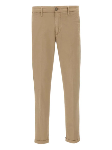  Re-hash Turn-up Cotton Trousers - Brown 