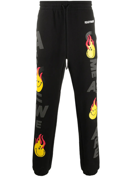  Readymade Awesome-printed Track Pants - Black 