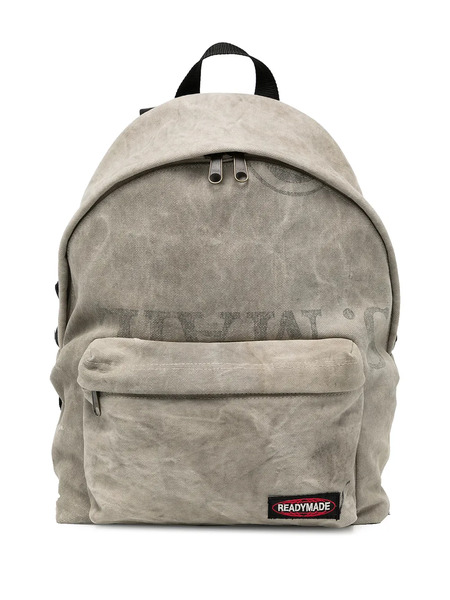  Readymade Logo-patch Cotton Backpack - Grey 
