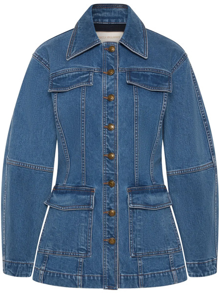 Rebecca Vallance Aviator Jacket - Blue 