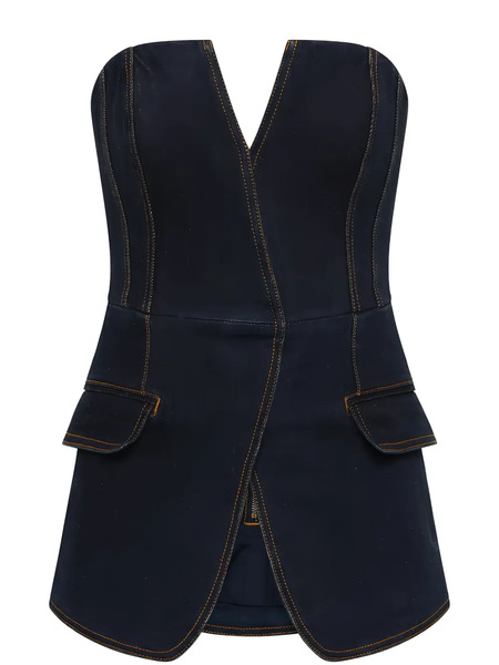  Rebecca Vallance Aviator Top - Blue 