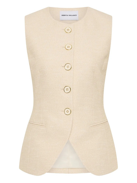  Rebecca Vallance Button Winnie Vest - Neutrals 