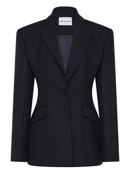  Rebecca Vallance Maxwell Pinstriped Blazer - Blue 