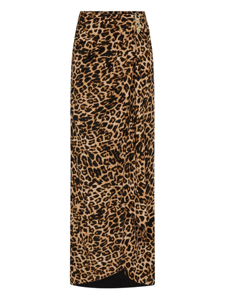  Rebecca Vallance Namir Draped Skirt - Brown 