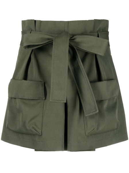  Red Valentino Belted Cargo Shorts - Green 