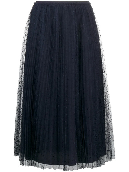  Red Valentino High-rise Flared Midi Skirt - Blue 