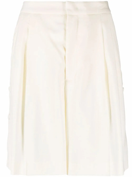  Red Valentino High-waisted Tailored Shorts - Neutrals 
