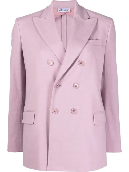  Red Valentino Peak-lapels Double-breasted Blazer - Pink 