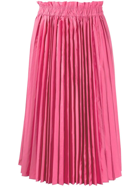  Red Valentino Pleated Midi Skirt - Pink 