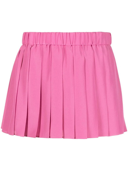  Red Valentino Pleated Mini Shorts - Pink 