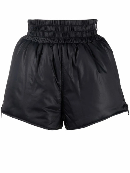  Red Valentino Side-zip Padded Shorts - Black 
