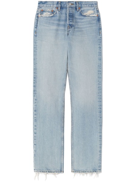  Re/done Easy Straight-leg Cotton Jeans - Blue 