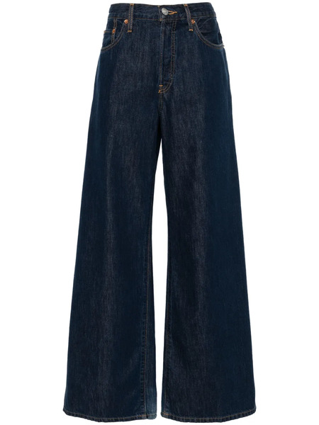  Re/done Fortuna Mid-rise Palazzo Jeans - Blue 