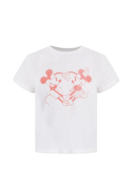  Re/done Heart-print T-shirt - White 