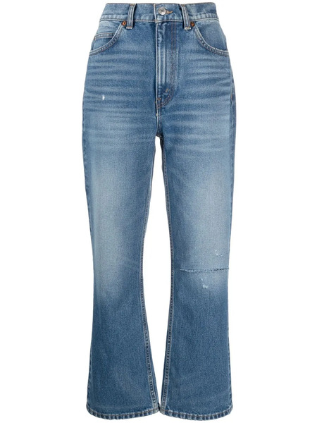  Re/done High-rise Flared Jeans - Blue 