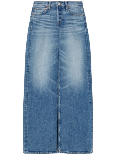  Re/done Mid-rise Wide-leg Jeans - Blue 