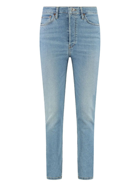  Re/done 90s Logo-appliqué Jeans - Blue 