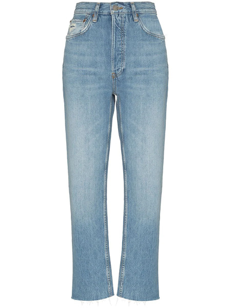  Re/done '70s Stone Pipe Straight-leg Jeans - Blue 