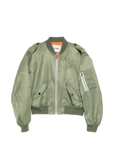  Re/done Zip-fastening Bomber Jacket - Green 