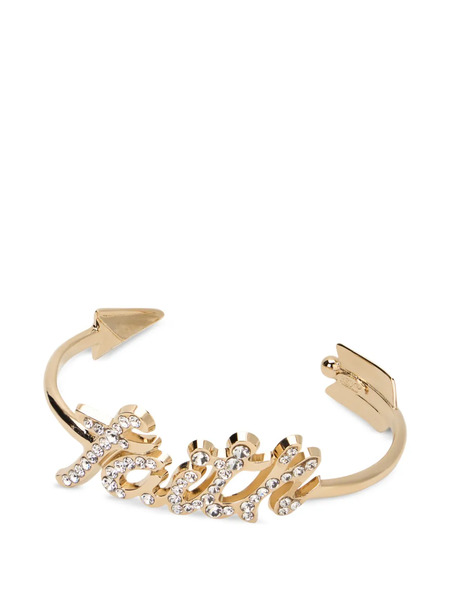  Red(v) Arrow Embellished Bracelet - Gold 