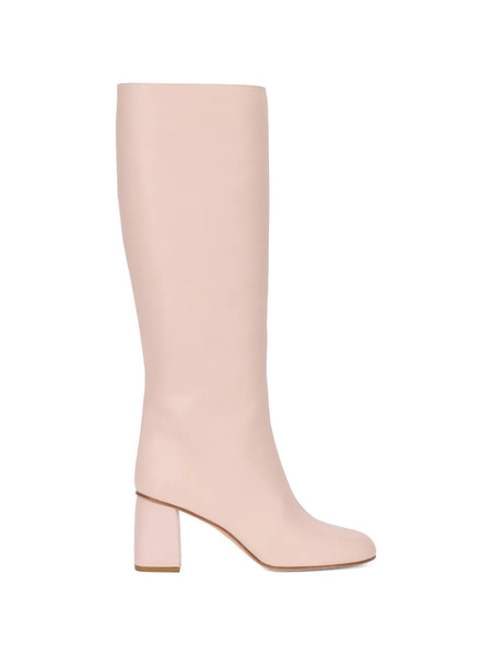  Red(v) Block-heel Boots - Pink 