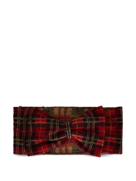  Red(v) Bow Check Headband 