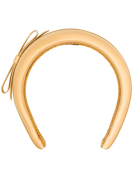  Red(v) Bow-detail Headband - Yellow 