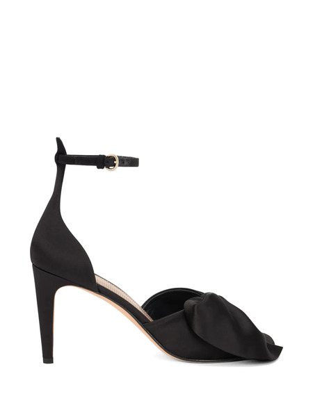  Red(v) Bow-detail Sandals - Black 