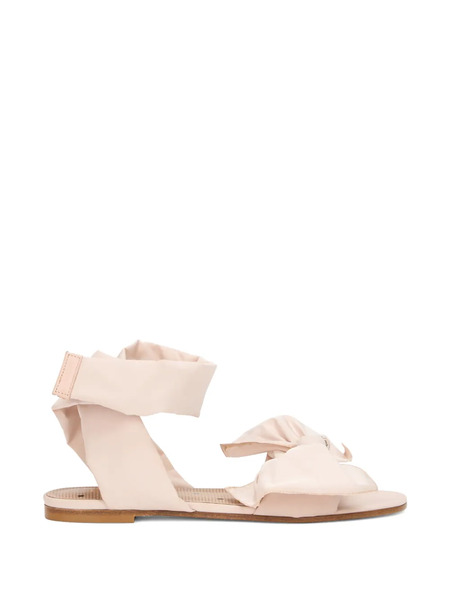  Red(v) Bow-motif Sandals - Pink 