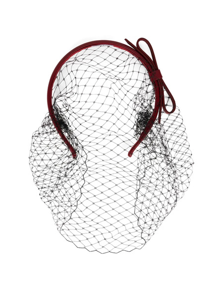  Red(v) Bow Net Hairband 