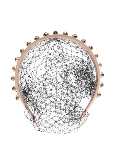  Red(v) Embellished Net Hairband - Neutrals 