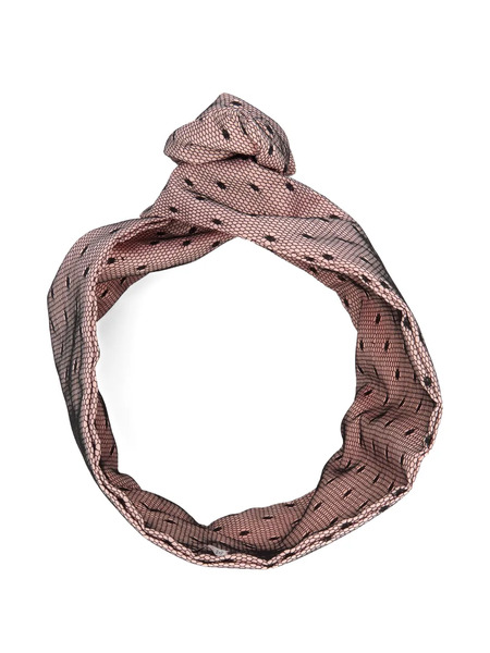  Red(v) Knotted Polka-dot Headband - Pink 