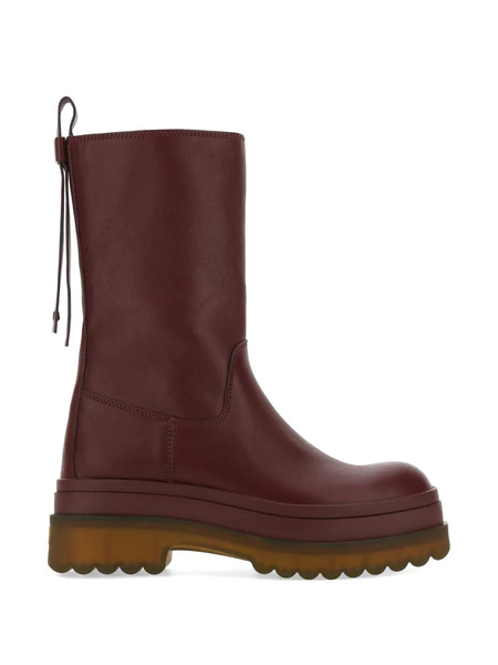  Red(v) Leather Boots 