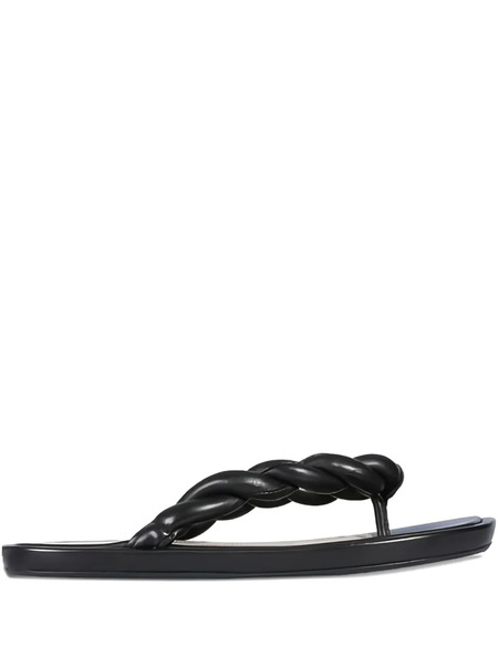  Red(v) Open-toe Sandals - Black 