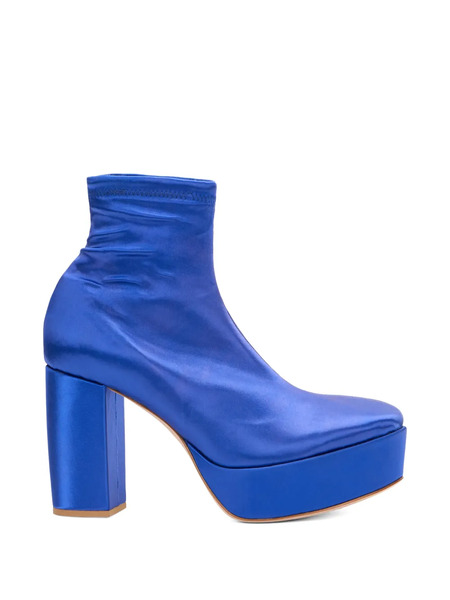  Red(v) Platform Boots - Blue 