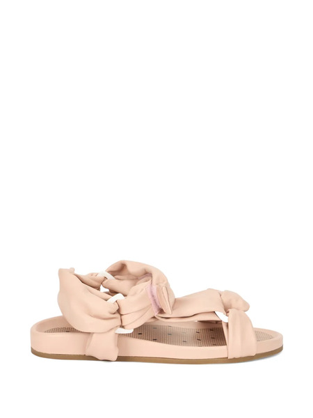  Red(v) Ruched-detail Sandals - Pink 