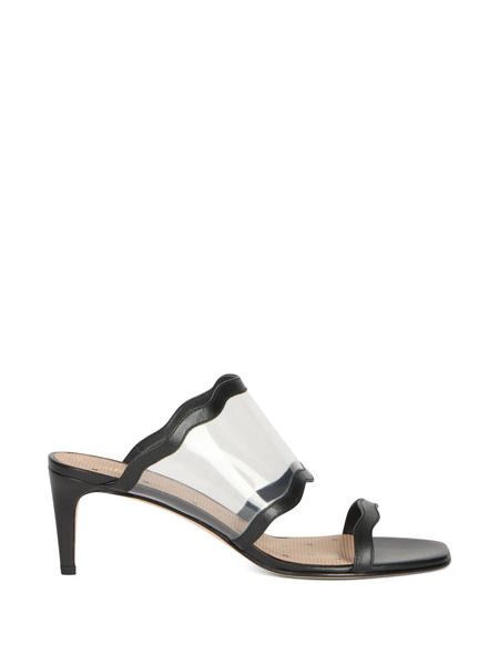  Red(v) Slip-on-style Sandals - Black 