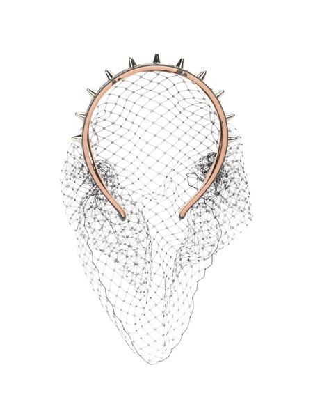  Red(v) Spiked Floral Hairband - Neutrals 