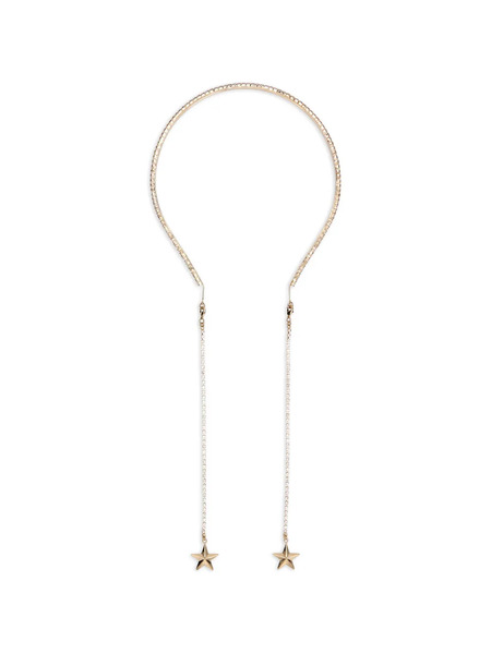  Red(v) Star Embellished Headband - Gold 