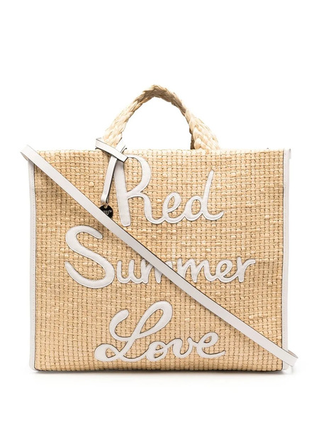  Red(v) Summer Love Straw Tote Bag - Neutrals 