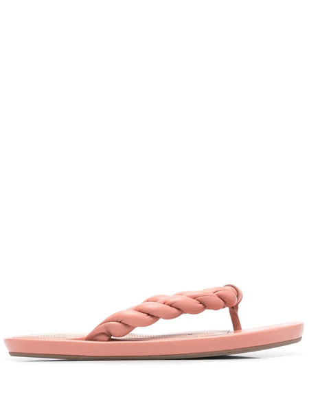  Red(v) Twist-strap Flip Flops - Pink 